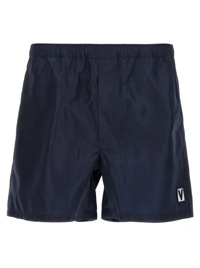 Valentino Garavani Midnight Blue Nylon Swimming Shorts