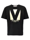 Valentino Crew Neck Short Sleeves T-shirts In Black