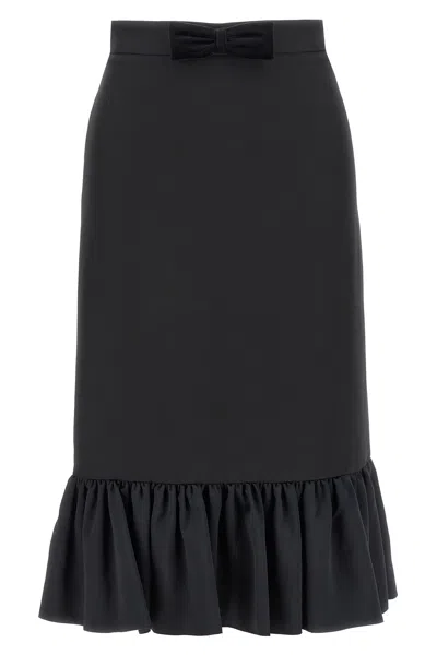 VALENTINO VALENTINO GARAVANI VALENTINO GARAVANI CREPE COUTURE SKIRT