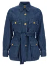 Valentino Denim Safari Jacket