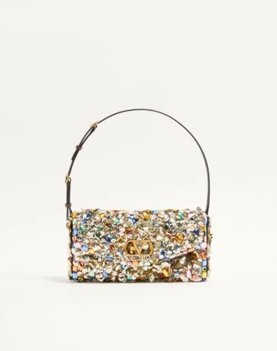 Valentino Garavani Devain Embroidered Small Shoulder Bag Woman Multicolour Uni