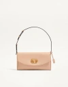 Valentino Garavani  Garavani Devain Small Nappa Shoulder Bag Woman Rose Sand Uni In Neutral