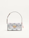 Valentino Garavani Petit Sac Porté Épaule  Garavani Devain En Tissu Floral Lurex Jacquard F In Silver