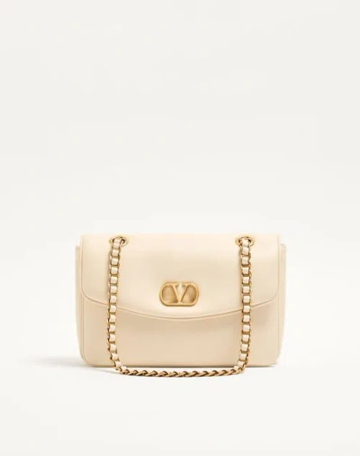 VALENTINO GARAVANI VALENTINO GARAVANI VALENTINO GARAVANI DJUNA MEDIUM CHAIN BAG IN NAPPA LEATHER WOMAN BUTTER UNI