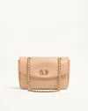 Valentino Garavani Djuna Medium Chain Bag In Nappa Leather Woman Pink Uni