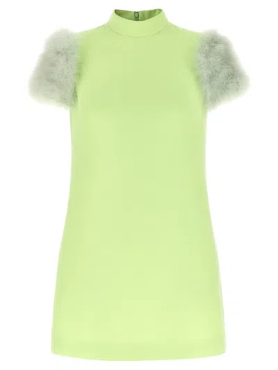 VALENTINO VALENTINO GARAVANI 'VALENTINO GARAVANI' FEATHER DRESS