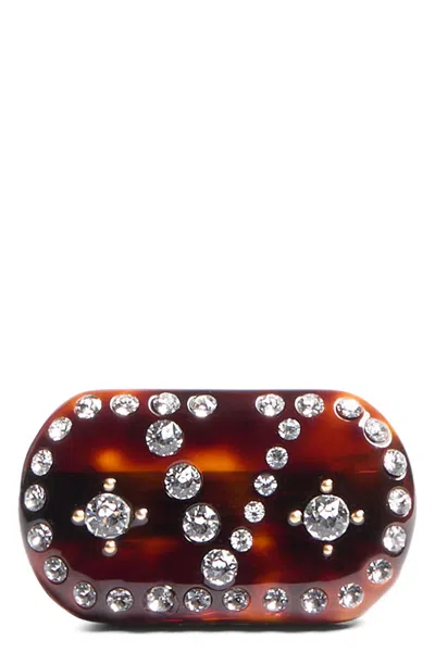 Valentino Garavani Hair Clip In Brown