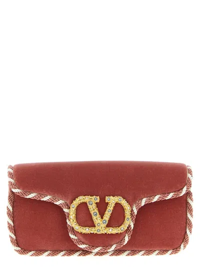 Valentino Garavani 'locò' Clutch Bag In Pink