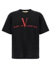 Valentino Crew Neck Short Sleeve T-shirt Design In Multi
