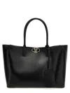 Valentino Vlogo Locker Medium Tote Bag In Black
