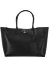 Valentino Garavani  Garavani 'medium Tote Vlogo' Shopping Bag In Black