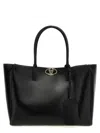 Valentino Garavani  Garavani 'medium Tote Vlogo' Shopping Bag In Black
