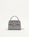 Valentino Garavani  Garavani Mini Vsling Handbag With Rhinestones And Jewel Logo Woman Crys
