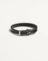 Valentino Garavani  Garavani Ovalette Calfskin Bracelet In Black