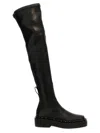 Valentino M-way Rockstud Thigh Boots In Black