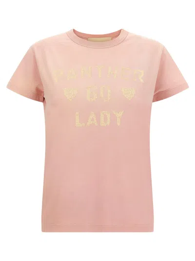 Valentino Garavani  Garavani 'panther Lady' T-shirt In Pink