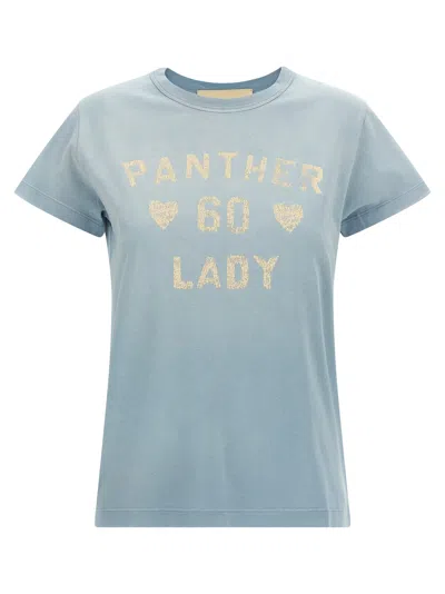 Valentino Garavani  Garavani 'panther Lady' T-shirt In Blue