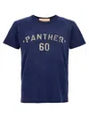 Valentino Panther Graphic Print Crew Neck T-shirt In Blue