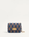 Valentino Garavani  Garavani Quiltie 67 Medium Denim Shoulder Bag Woman Denim Uni
