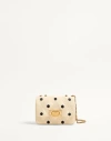 Valentino Garavani Quiltie 67 Small Shoulder Bag In Plus De Pois Satin Woman Ivor