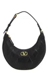 Valentino Quilted Mini Shoulder Bag With Adjustable Strap In Black