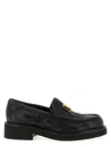 Valentino Garavani Quiltie Loafers In Black