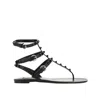 Valentino Garavani  Garavani Rockstud Flip Flop Sandlas In Black