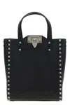 Valentino Black Leather Rockstud Handbag