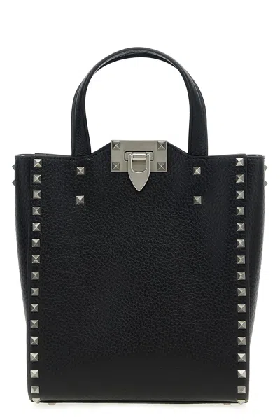 Valentino Garavani 'rockstud' Handbag In Black