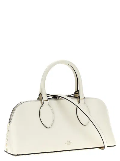 Valentino Garavani 'rockstud' Handbag In White