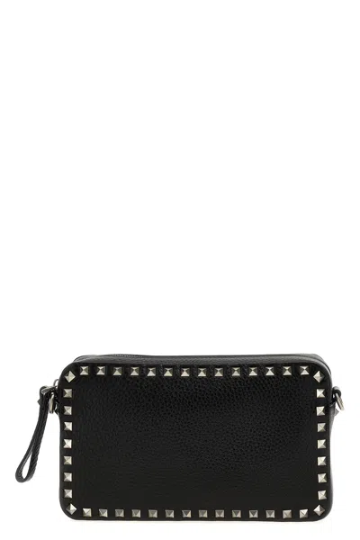Valentino Garavani 'rockstud' Shoulder Bag In Black