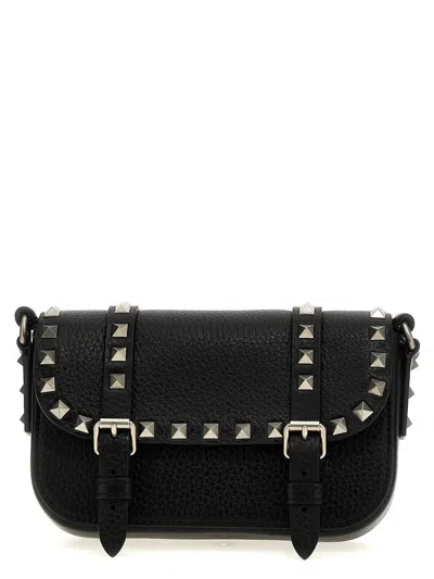 Valentino Garavani 'rockstud' Smartphone Holder In Black