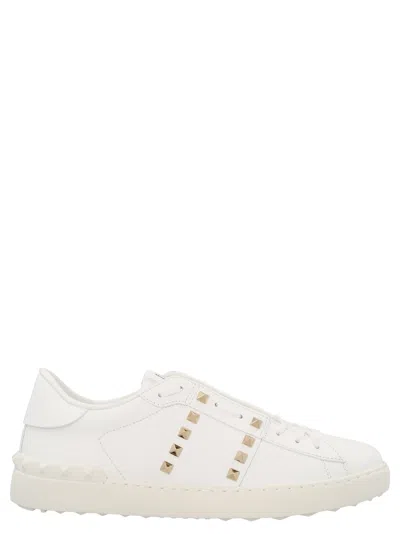 Valentino Garavani Rockstud Sneakers In White