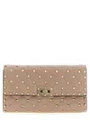 Valentino Garavani Rockstud Spike Nappa Leather Crossbody Clutch Bag Woman Poudre Uni In Pink