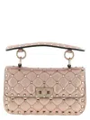 Valentino Garavani Rockstud Spike Shoulder Bag In Pink
