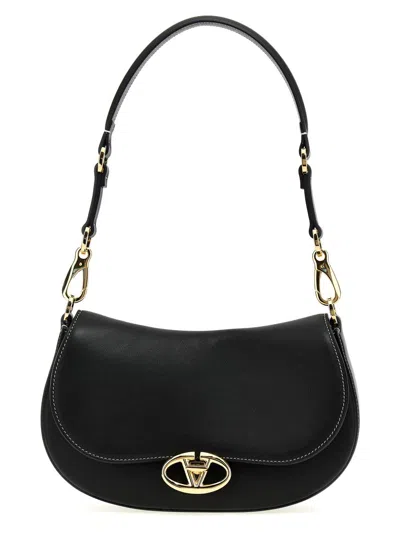Valentino Garavani 'small Saddle' Handbag In Black