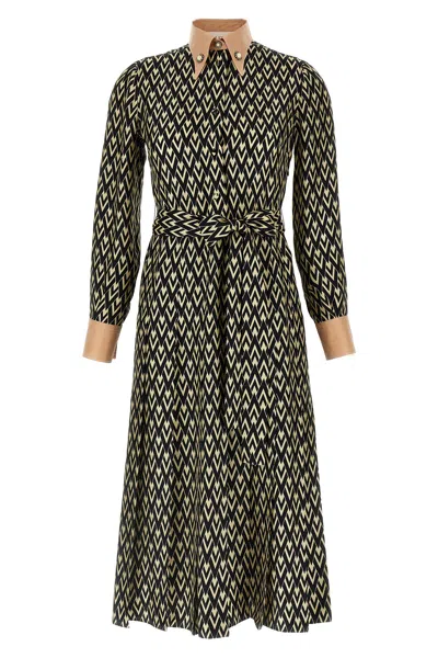 VALENTINO VALENTINO GARAVANI VALENTINO GARAVANI 'TOUTE LA V' MIDI DRESS