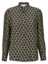 Valentino Toute La V Twill Shirt Shirts Multicolor