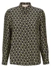 Valentino Toute La V Twill Shirt Shirts Multicolor In Multicolor