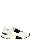 Valentino True Act Low Top Trainer In Mesh And Rubberised Fabric