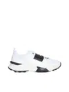 Valentino True Act Low Top Trainer In Mesh And Rubberised Fabric In Multicolor