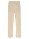 Valentino Virgin Wool Pants In Neutral
