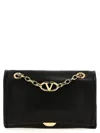Valentino Garavani  Garavani 'v Logo Chain' Shoulder Bag In Black