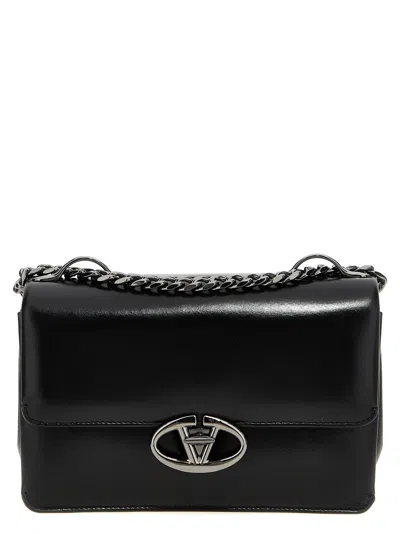 Valentino Garavani 'v Logo Locker' Shoulder Bag In Black