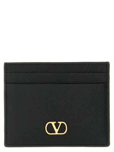 Valentino Garavani V Logo Signature Cardholder In Black