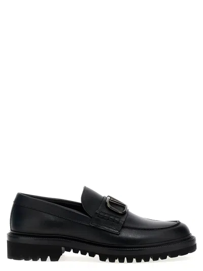 Valentino Garavani 'v Logo Signature' Loafers In Black