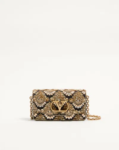 Valentino Garavani Vain Small Embroidered Clutch Woman Multicolour Uni