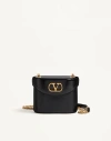 Valentino Garavani  Garavani Vain Vanity Bag In Shiny Calfskin Woman Black Uni In Black