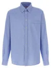 Valentino Camicia Maniche Lunghe Celeste In Blue
