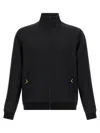 Valentino Garavani Turtleneck Zip Polyester Sweatshirt In Black